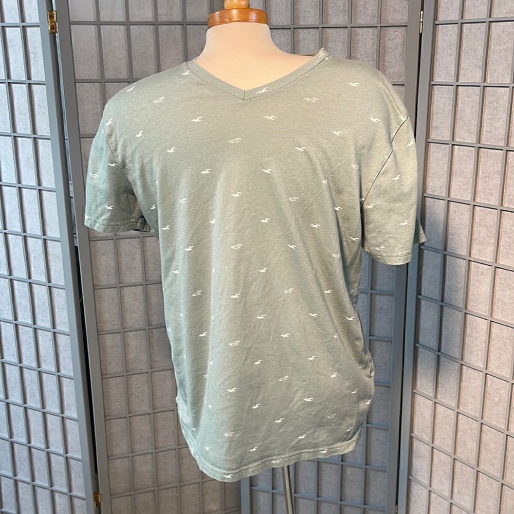 Men’s Large Hollister Must Have T Shirt in Sea Foam Blue